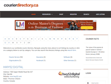Tablet Screenshot of courierdirectory.ca